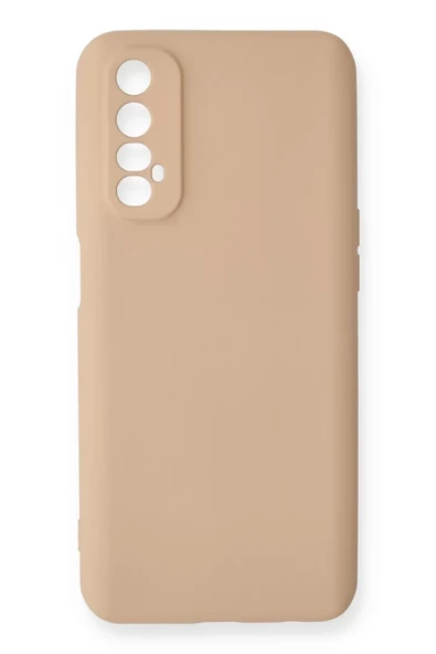 Newface Realme 7 Kılıf Nano içi Kadife Silikon - Pudra ürün görseli 1