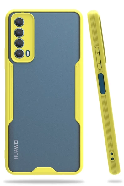 Newface Huawei P Smart 2021 Kılıf Platin Silikon - Sarı ürün görseli 1