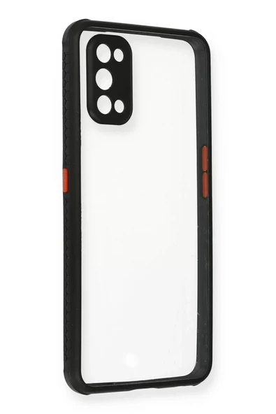 Newface Realme 7 Pro Kılıf Miami Şeffaf Silikon - Siyah ürün görseli 1