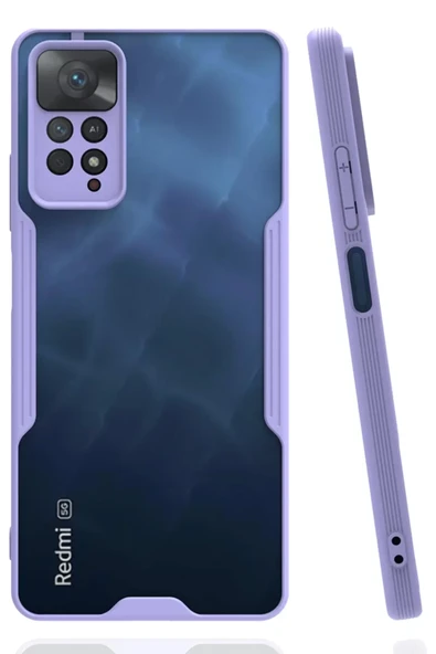 Newface Xiaomi Redmi Note 11 Pro Kılıf Platin Silikon - Lila ürün görseli 1