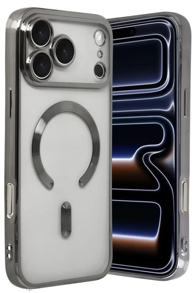 Newface Apple iPhone 17 Pro Max Kross Magneticsafe Kapak - Titan Gri ürün görseli 1