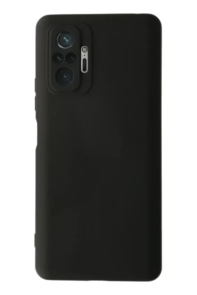 Newface Xiaomi Redmi Note 10 Pro Kılıf Nano içi Kadife Silikon - Siyah ürün görseli 1