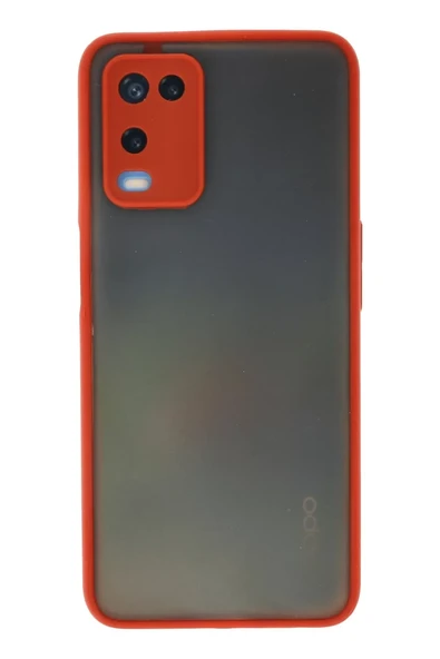 Newface Oppo A54 4G Kılıf Montreal Silikon Kapak - Kırmızı ürün görseli 1