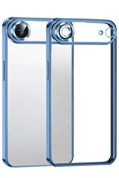 Newface Apple iPhone 17 Air Razer Lensli Silikon - Açık Mavi ürün görseli 1