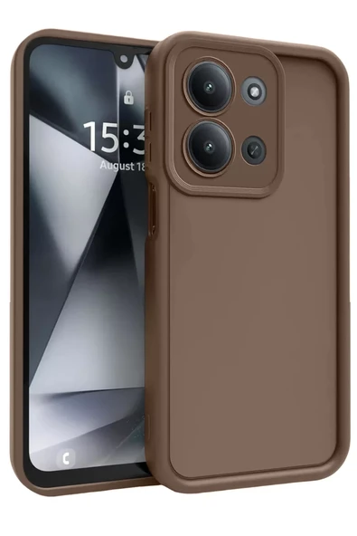 Newface Xiaomi Redmi 15C 4G Viera Silikon - Kahverengi ürün görseli 1