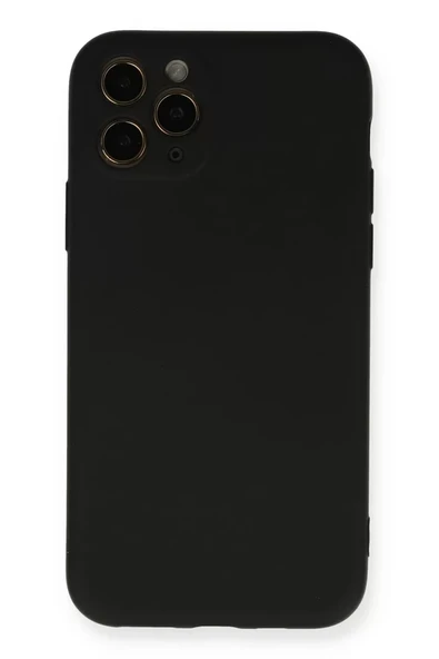 Newface Apple iPhone 11 Pro Kılıf Nano içi Kadife Silikon - Siyah ürün görseli 1