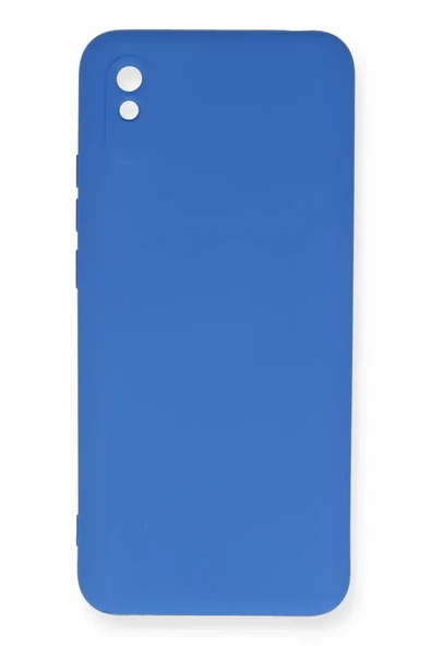 Newface Xiaomi Redmi 9A Kılıf Nano içi Kadife Silikon - Mavi ürün görseli 1