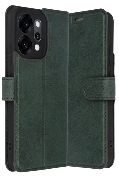 Newface Oppo Reno 14 Trend S Plus Kapaklı Kılıf - Yeşil ürün görseli 1
