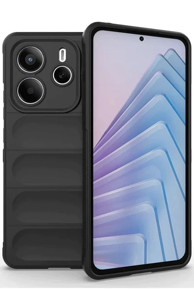 Newface Xiaomi Redmi Note 14 4G Kılıf Optimum Silikon - Siyah ürün görseli 1