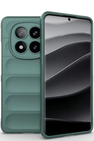 Newface Xiaomi Redmi Note 14 Pro 5G Kılıf Optimum Silikon - Koyu Yeşil ürün görseli 1