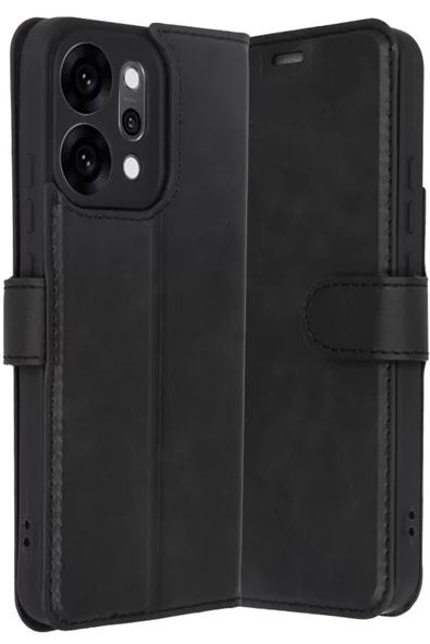 Newface Oppo Reno 14 Trend S Plus Kapaklı Kılıf - Siyah ürün görseli 1