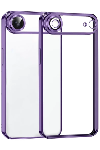 Newface Apple iPhone 17 Air Razer Lensli Silikon - Mor ürün görseli 1