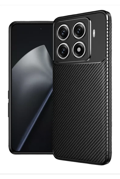 Newface Xiaomi Mi 15T Pro Auto Focus Karbon Kapak - Siyah ürün görseli 1