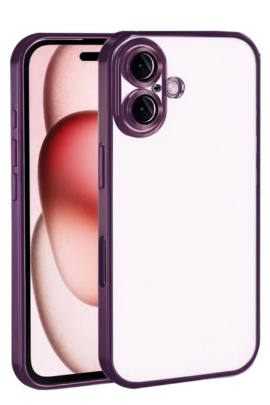 Newface Apple iPhone 17 Razer Lensli Silikon - Açık Mor ürün görseli 1