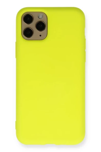 Newface Apple iPhone 11 Pro Kılıf Nano içi Kadife Silikon - Sarı ürün görseli 1