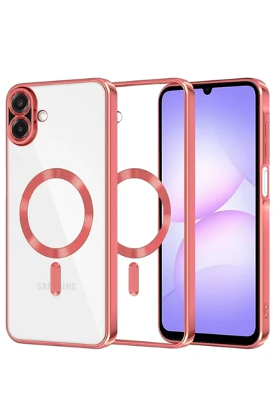 Newface Samsung Galaxy A07 4G Kross Magneticsafe Kapak - Kırmızı ürün görseli 1