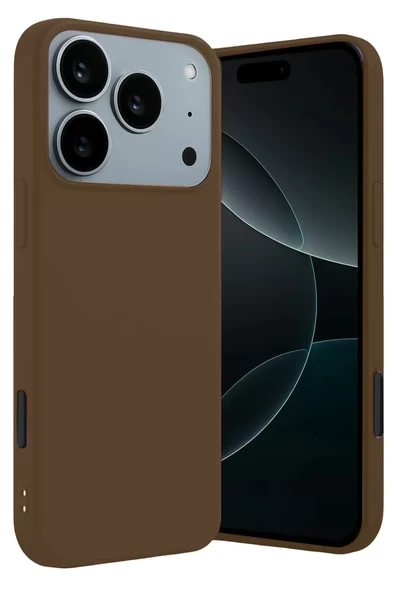 Newface Apple iPhone 17 Pro Max First Silikon - Kahverengi ürün görseli 1