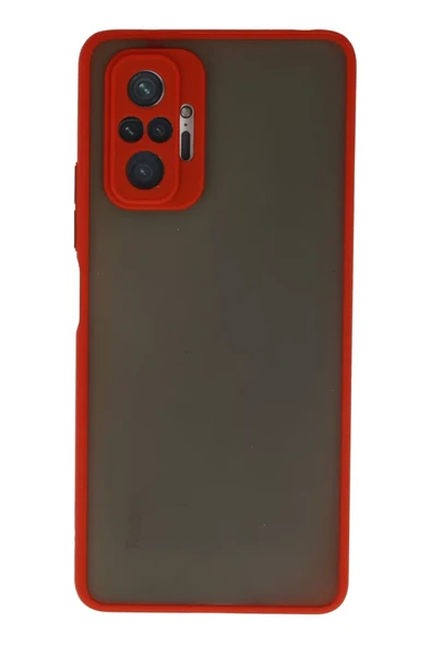 Newface Xiaomi Redmi Note 10 Pro Kılıf Montreal Silikon Kapak - Kırmızı ürün görseli 1