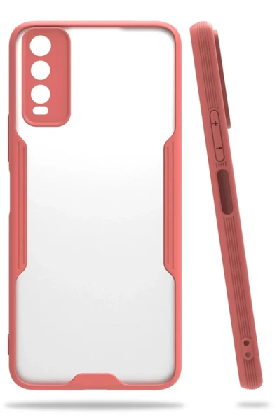 Newface Vivo Y11S Kılıf Platin Silikon - Pembe ürün görseli 1