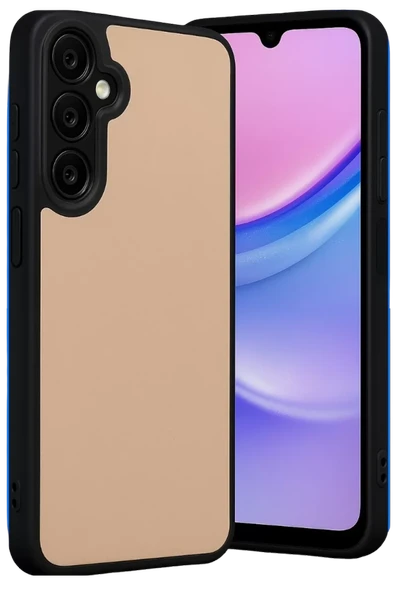 Newface Samsung Galaxy M15 Kılıf Aras Deri Kapak - Pudra ürün görseli 1
