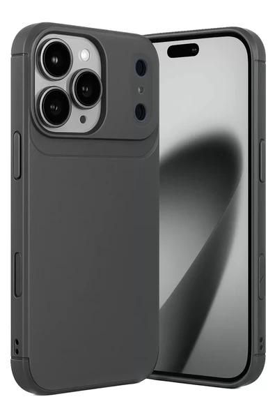 Newface Apple iPhone 17 Pro Auto Focus Karbon Kapak - Gri ürün görseli 1