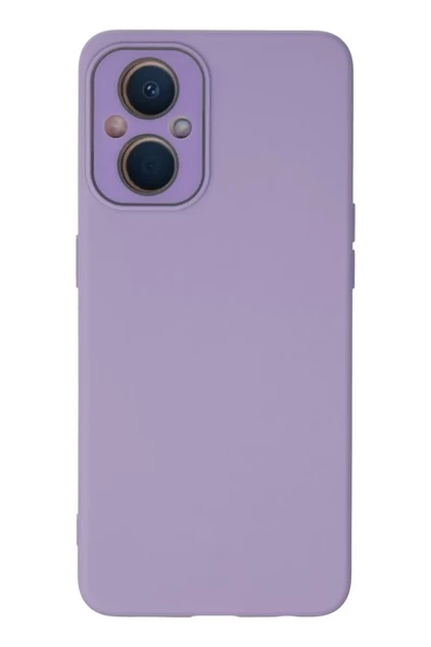 Newface Oppo Reno 7 Lite Kılıf Lansman Glass Kapak - Lila ürün görseli 1