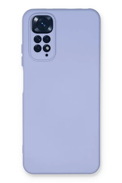 Newface Xiaomi Redmi Note 11 Kılıf Nano içi Kadife Silikon - Lila ürün görseli 1