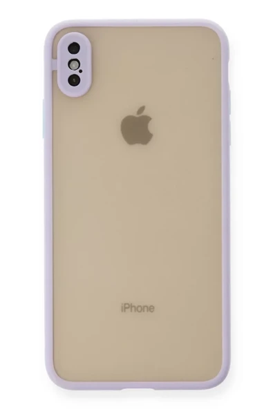 Newface Apple iPhone XS Max Kılıf Montreal Silikon Kapak - Mor ürün görseli 1