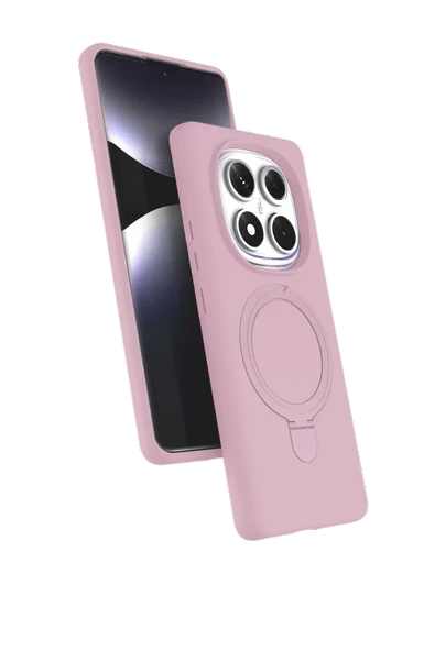 Newface Xiaomi Redmi Note 14 Pro 4G Regal Magsafe Standlı Kapak - Açık Pembe ürün görseli 1