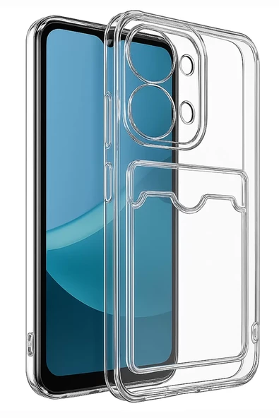 Newface Xiaomi Redmi 15C 4G Kılıf Kart Şeffaf Silikon - Şeffaf ürün görseli 1