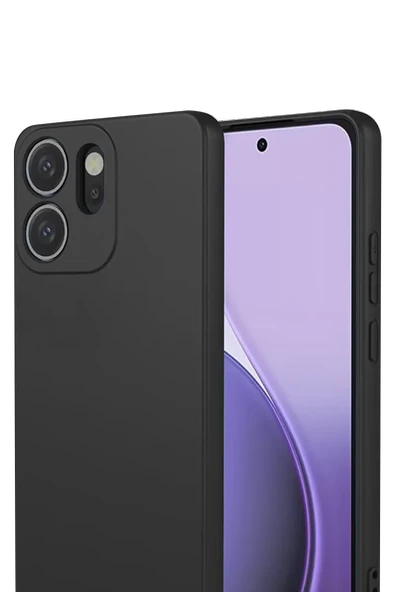 Newface Oppo Reno 14F First Silikon - Siyah - Resim 2