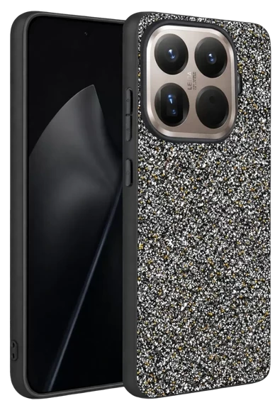 Onegif Xiaomi Mi 15T Pro Bright Simli Kapak - Gold ürün görseli 1