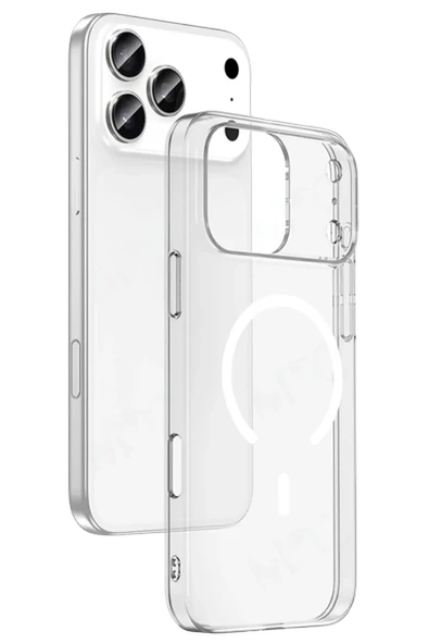 Newface Apple iPhone 17 Pro Max Combo Sert Şeffaf Magsafe Kapak - Şeffaf ürün görseli 1