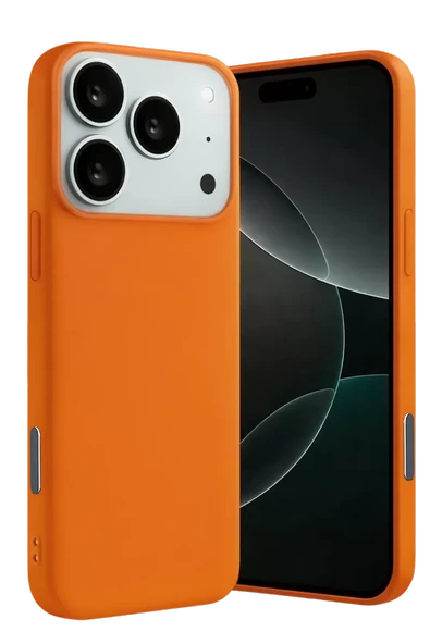 Newface Apple iPhone 17 Pro Nano içi Kadife Silikon - Turuncu ürün görseli 1