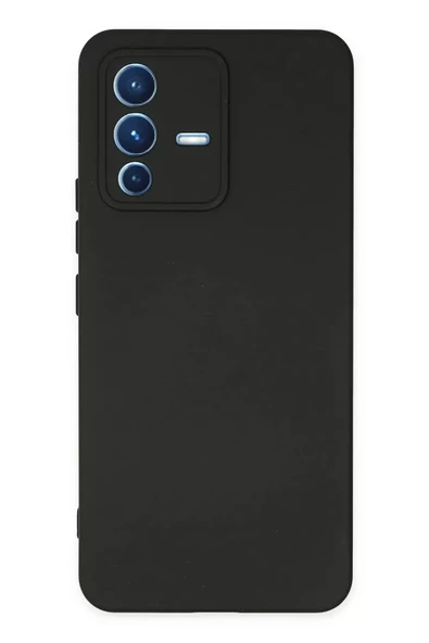 Newface Vivo V23 5G Kılıf Nano içi Kadife Silikon - Siyah ürün görseli 1