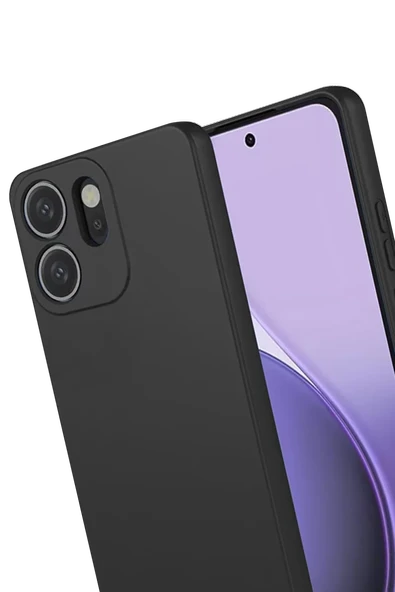 Newface Oppo Reno 14F First Silikon - Siyah - Resim 3