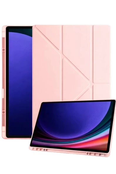 Newface Samsung Galaxy Tab A11 Plus Kalemlikli Mars Tablet Kılıfı - Rose Gold ürün görseli 1