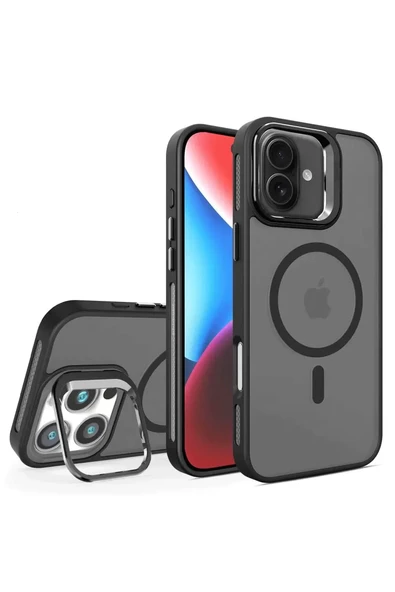 Joko Apple iPhone 16 Flet Lens Magsafe Kapak - Siyah ürün görseli 1
