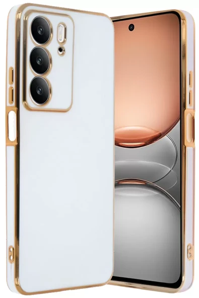 Newface Realme C75 4G Kılıf Volet Silikon - Beyaz ürün görseli 1