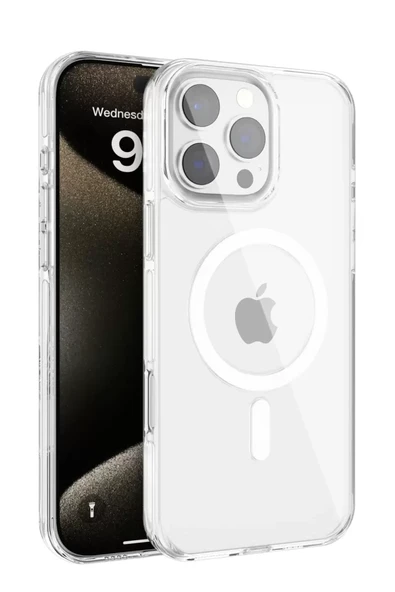 Joko Apple iPhone 16 Pro Gleam PC Sert Magsafe Kılıf - Şeffaf ürün görseli 1