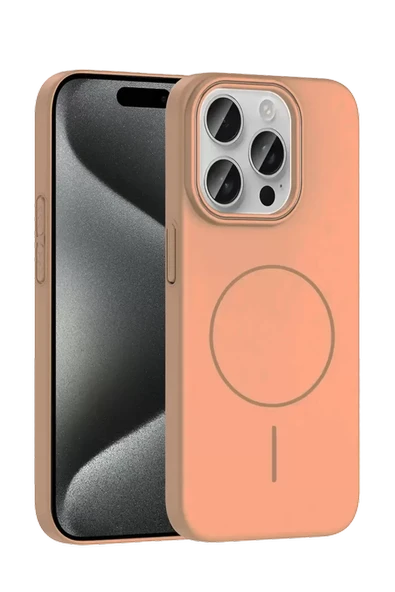 Joko Apple iPhone 15 Pro Max Broş Magsafe Kapak - Çöl Titanyum ürün görseli 1