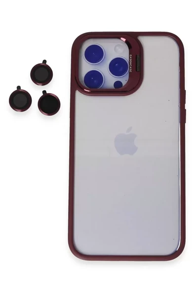 Joko Apple iPhone 14 Pro Kılıf Roblox Lens Standlı Kapak - Bordo ürün görseli 1
