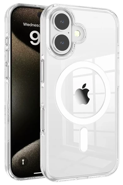 Joko Apple iPhone 16 Gleam PC Sert Magsafe Kılıf - Şeffaf ürün görseli 1