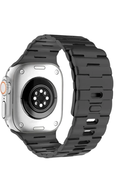 Newface Apple Watch Ultra 49mm Wowen Kordon - Siyah ürün görseli 1