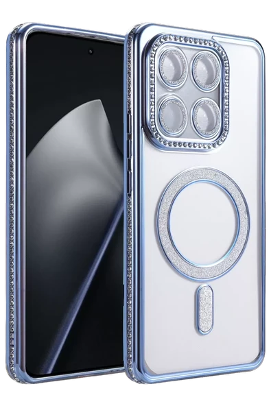 Newface Xiaomi Mi 15T Pro Joke Simli Magneticsafe Kılıf - Mavi ürün görseli 1