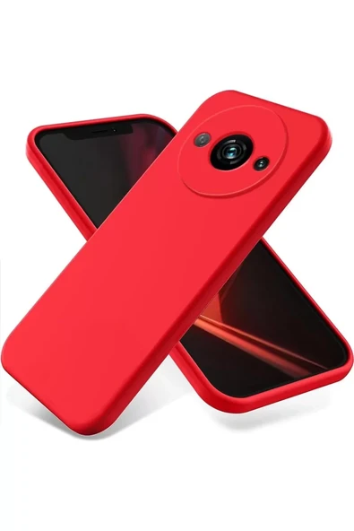 Newface Xiaomi Redmi A3 4G Kılıf First Silikon - Kırmızı ürün görseli 1