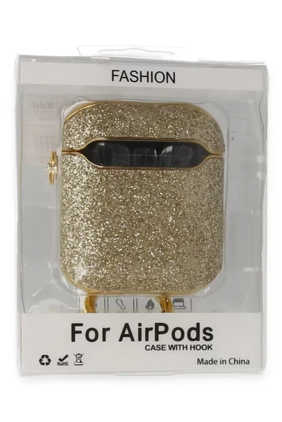Newface Apple Airpods 2 (2.nesil) Spell Simli Kılıf - Gold ürün görseli 1
