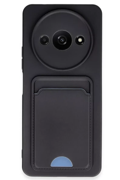 Newface Xiaomi Redmi A3 4G Kılıf Kelvin Kartvizitli Silikon - Siyah ürün görseli 1