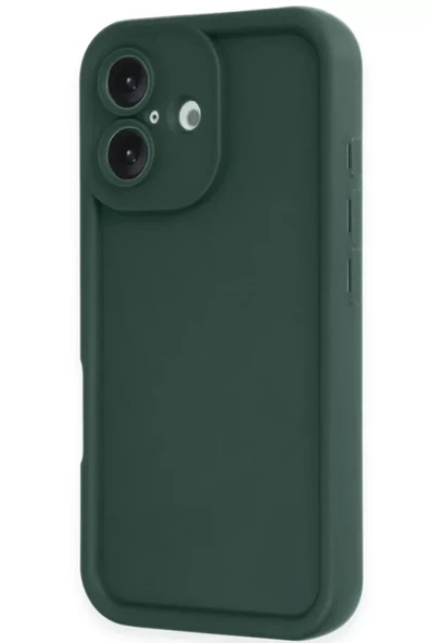 Newface Apple iPhone 16 Kılıf Viera Silikon - Koyu Yeşil ürün görseli 1