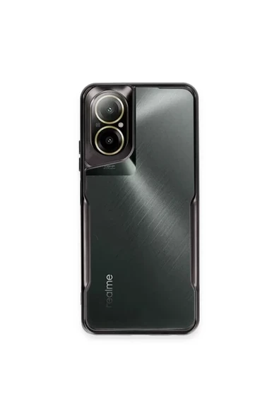 Newface Realme 12 Lite Kılıf Boyi Silikon Kapak - Siyah ürün görseli 1